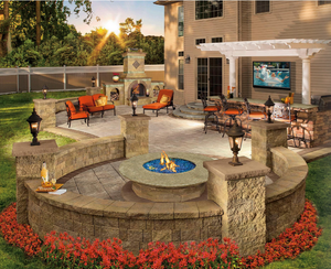 Designing a Cozy Outdoor Fire Pit for Fall Gatherings with Cambridge Paving Stone