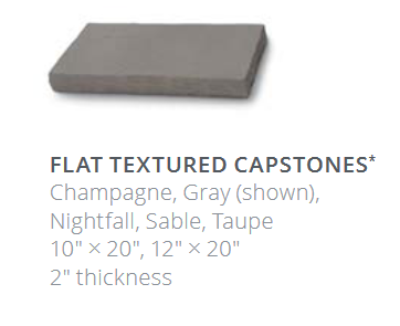 Flat Textured Capstones 10