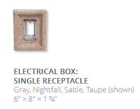 Electrical Box: Single Receptacle