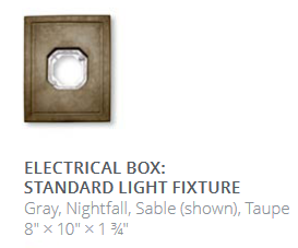 Electrical Box: Standard Light Fixture