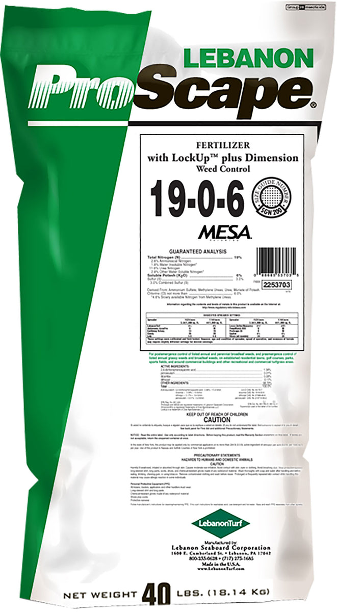 ProScape 19-0-6 40% MESA LockUp + .17 Dimension – Fanelli's