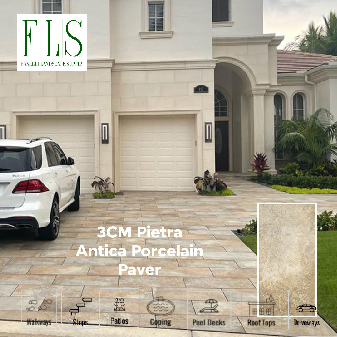 Outdoor porcelain pavers for patios and pool areas