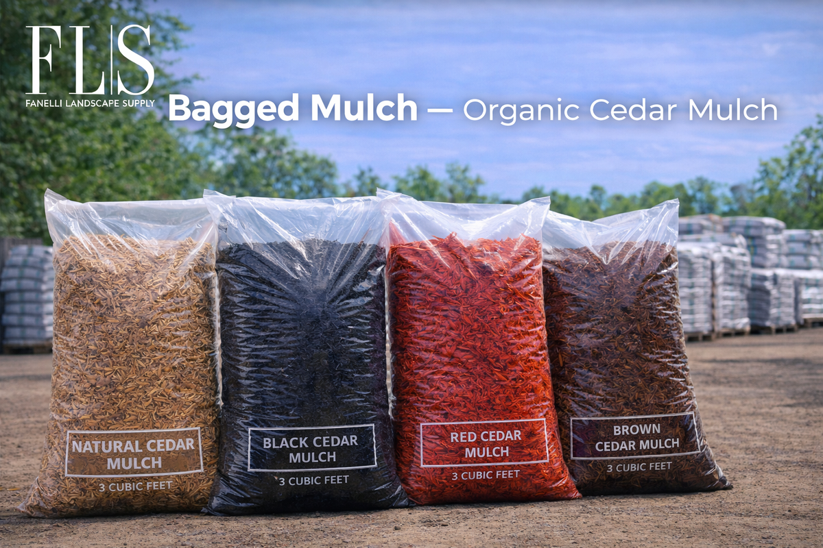 Premium Bagged Mulch – Choose Black, Red, Brown or Natural Cedar ...