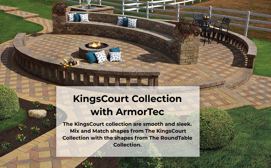 Cambridge KingsCourt pavingstone design ideas