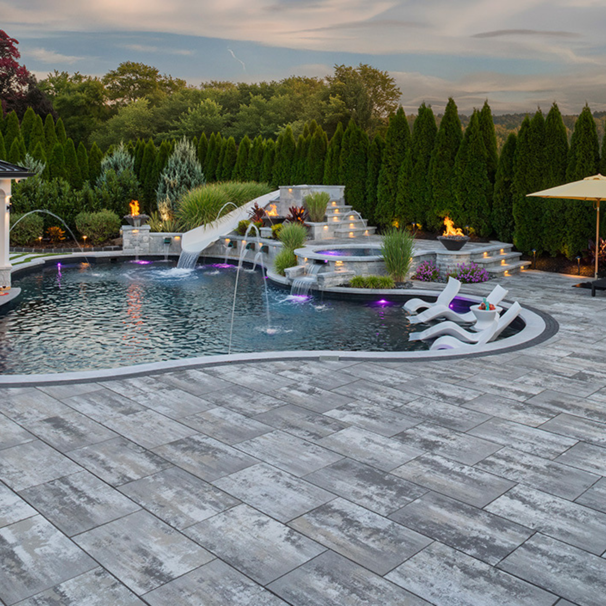 stone  slim fit ダークグレー Cambridge Pavingstones - Outdoor Living Solutions with ArmorTec