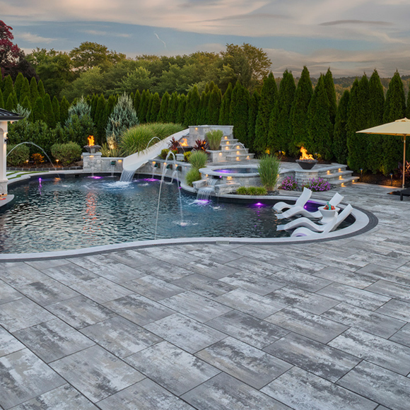 Cambridge Sherwood modern large-format pavingstones