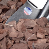 3/4 inch red barn stone decorative gravel for landscaping available by the cubic yard

