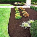 Brown cedar mulch in 3 cubic foot bags for landscaping and garden use

