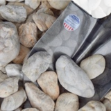 Goose egg stone 3/4 to 2 inch decorative landscape stone available by the cubic yard

