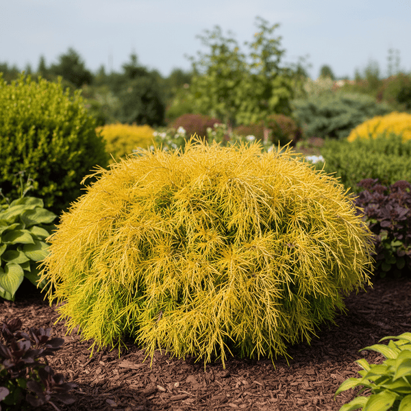 Gold Thread Cypress Shrub | Golden Evergreen Landscape Plant