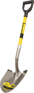 Tru Pro 30-Inch Round Point Shovel with Fiberglass D-Handle