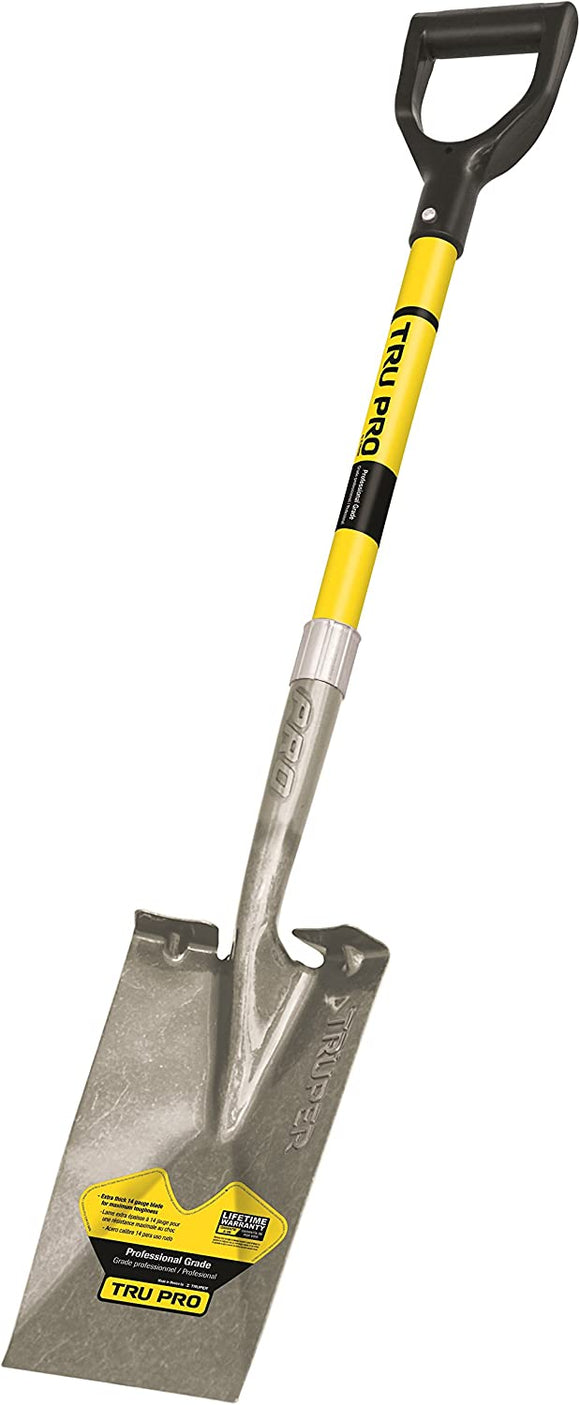 Truper  Tru Pro Garden Spade, Fiberglass D-Handle, 29-Inch