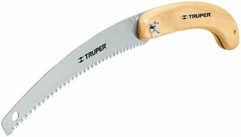 Truper  12-Inch Portable Folding Pruning Saw, Wood Handle