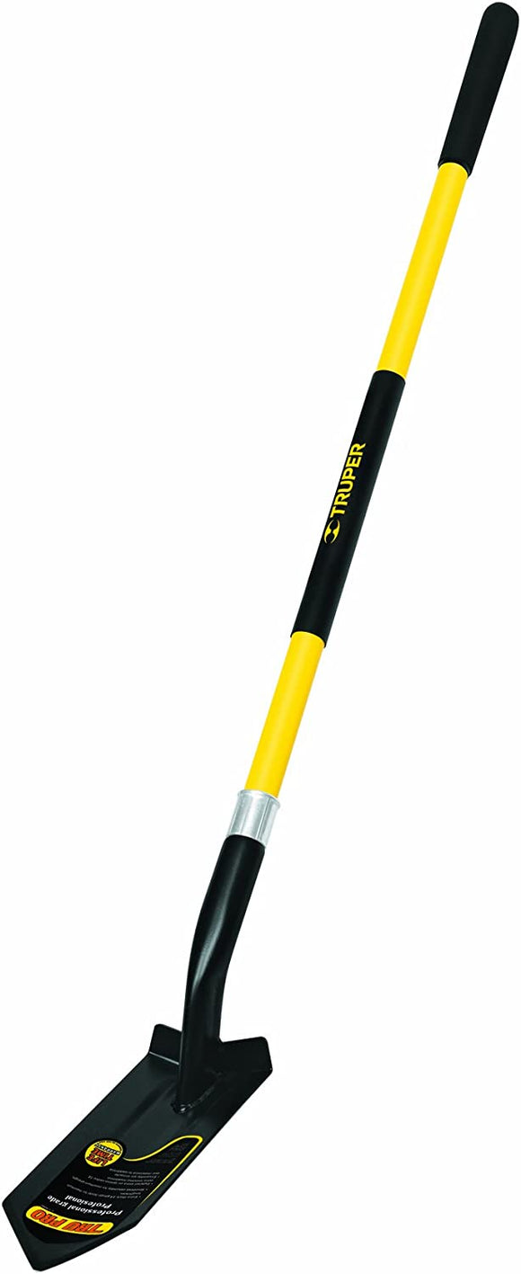 Truper  Tru Pro California Trenching Shovel, 5-Inch Blade, Fiberglass Handle, 10-Inch Grip, 48-Inch