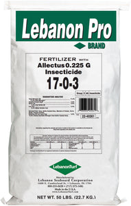 Lebanon Pro 17-0-3 40% SCU 3% Fe .225 Allectus