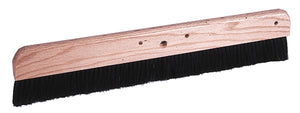 Weiler Brush 24" Black Polypropylene - Long Trim Cement Finish Brush 3" Trim Length