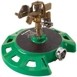 Dramm Circular Base Impulse Sprinkler with a Heavy-Duty Metal Base Assorted Colors