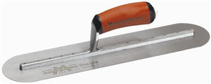 Marshalltown 14 X 4" Fully Rounded Finishing Trowel w/Curved DuraSoft® Handle