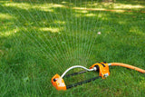 Dramm ColorStorm Premium Metal Oscillating Sprinkler with Brass Nozzle Jets