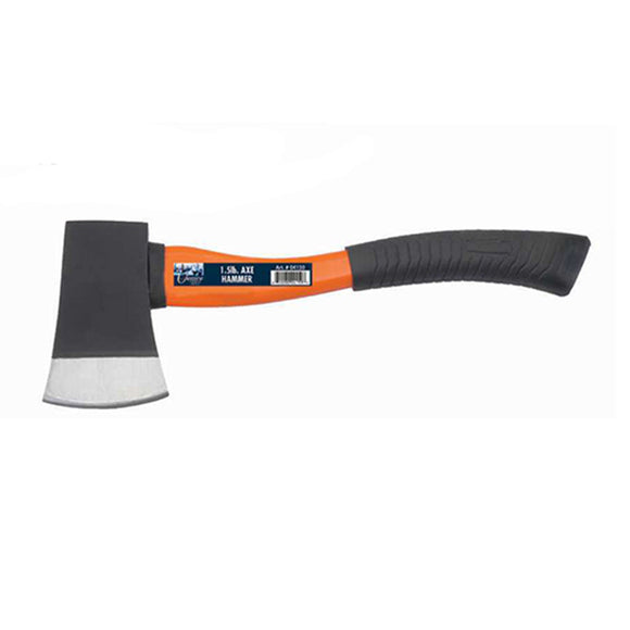 1.5 lb with Black Rubber Grip  Axe Hammer