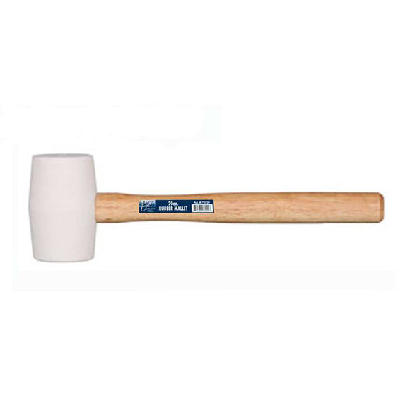 Rubber Mallet W/Wood Handle 20 OZ