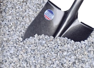 Bagged white marble chips